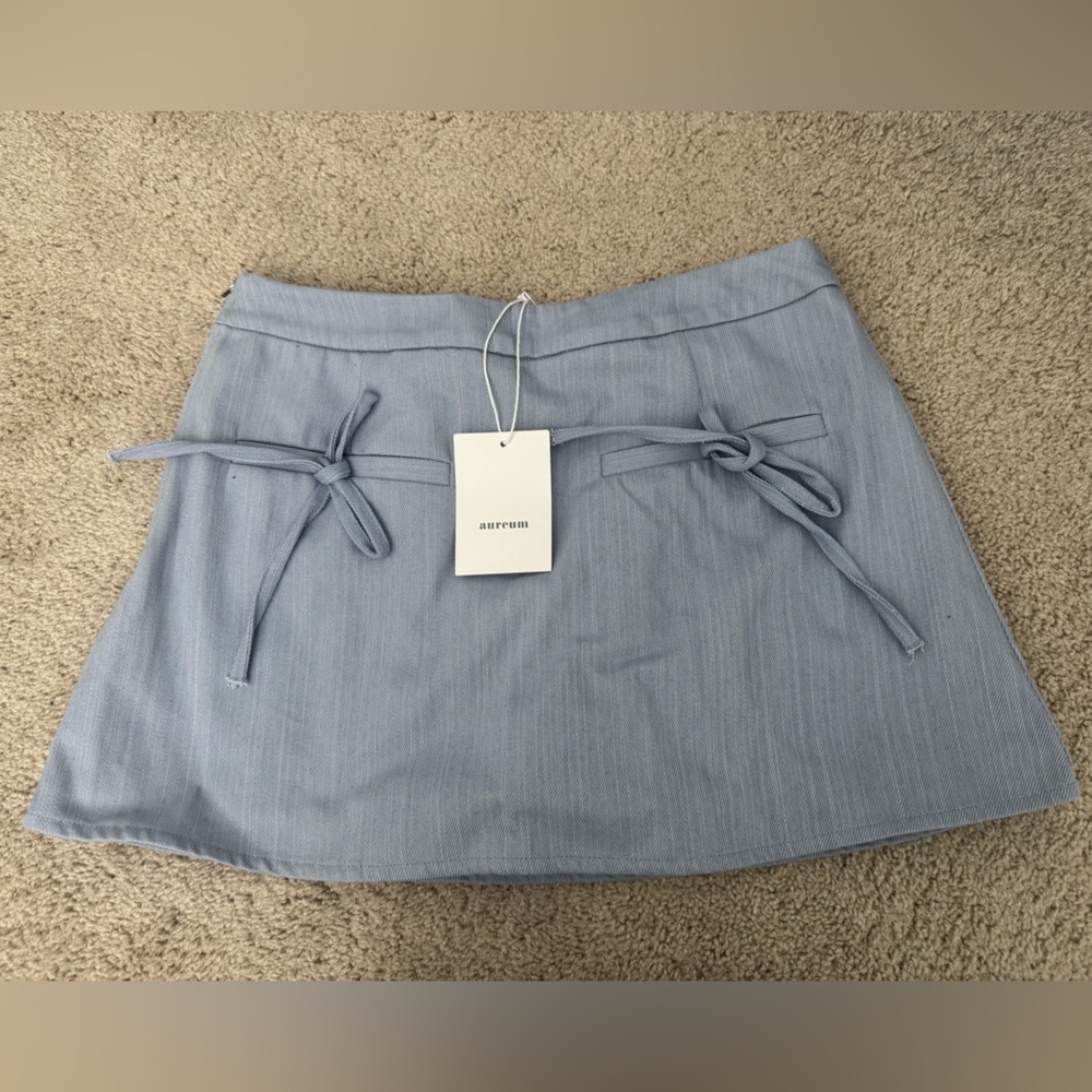 Gray Mini Skirt